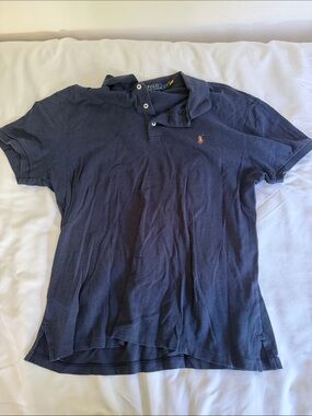 Polo by Ralph Lauren Navy Short-Sleeve Classic Polo with Embroidered Pony